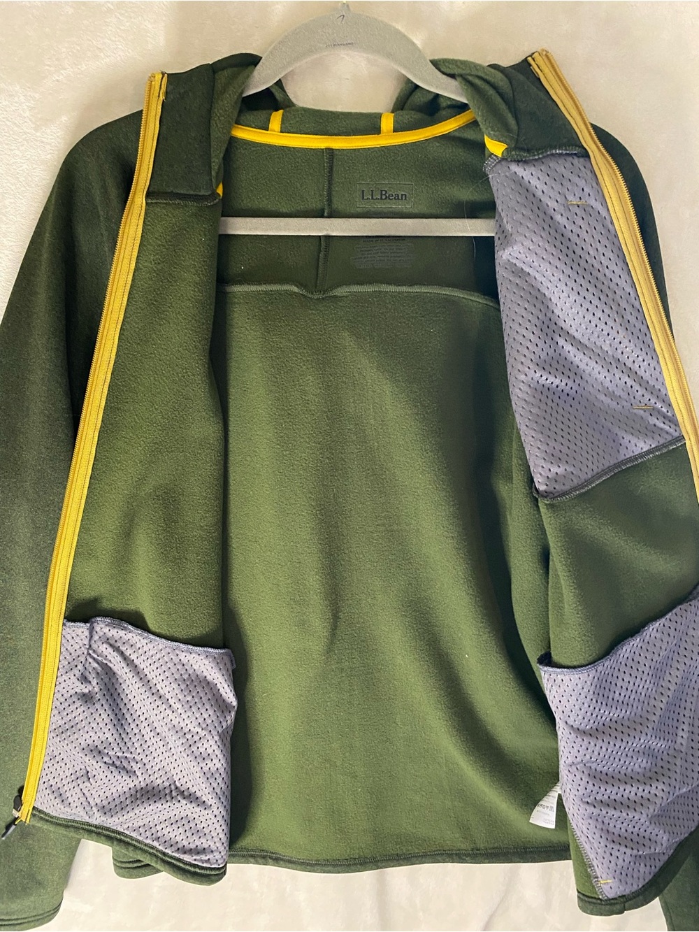 L.L.Bean Men's Full-Zip Slightly Fitted Hoodie Softshell Performance Jacket Lrge